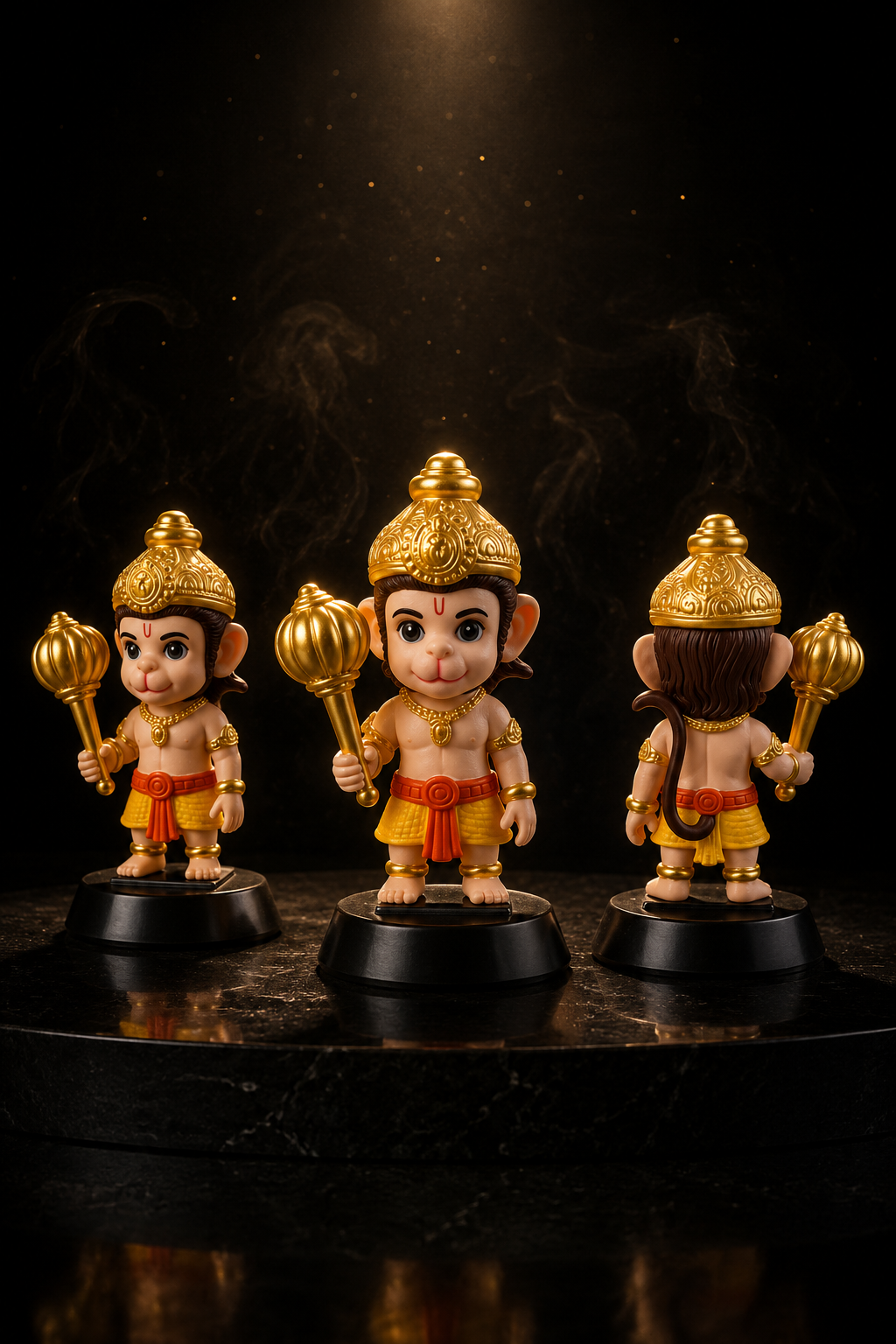 Premium Bal Hanuman Ji Idol for Car Dashboard & Home Temple | Handcrafted Resin Hanuman Murti for Office Desk, Pooja Room & Spiritual Gift
