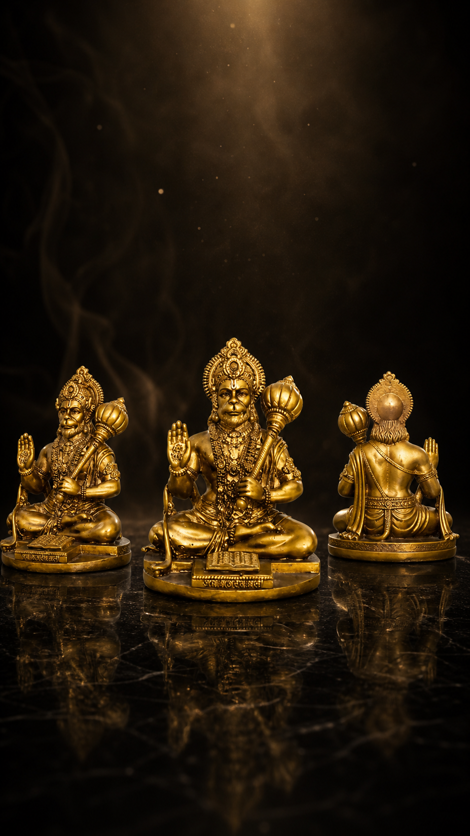 Lord Hanuman Ji Idol for Car Dashboard | Premium Resin Bajrangbali Murti for Home Temple, Office Decor & Spiritual Gift