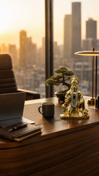 Premium Bajrang Bali Hanuman Ji Idol | Antique Gold Blessing Murti for Home Temple, Car Dashboard, Office Desk & Religious Decor
