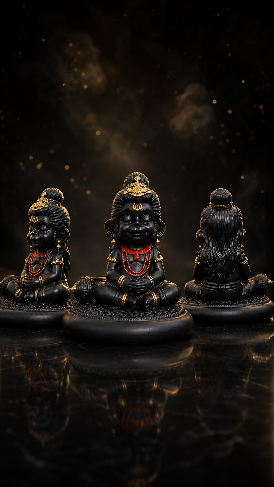 Bal Hanuman Dashboard Idol | Premium Resin Baby Hanuman Murti for Car Dashboard, Home Temple & Office Desk | Spiritual Showpiece & Gift