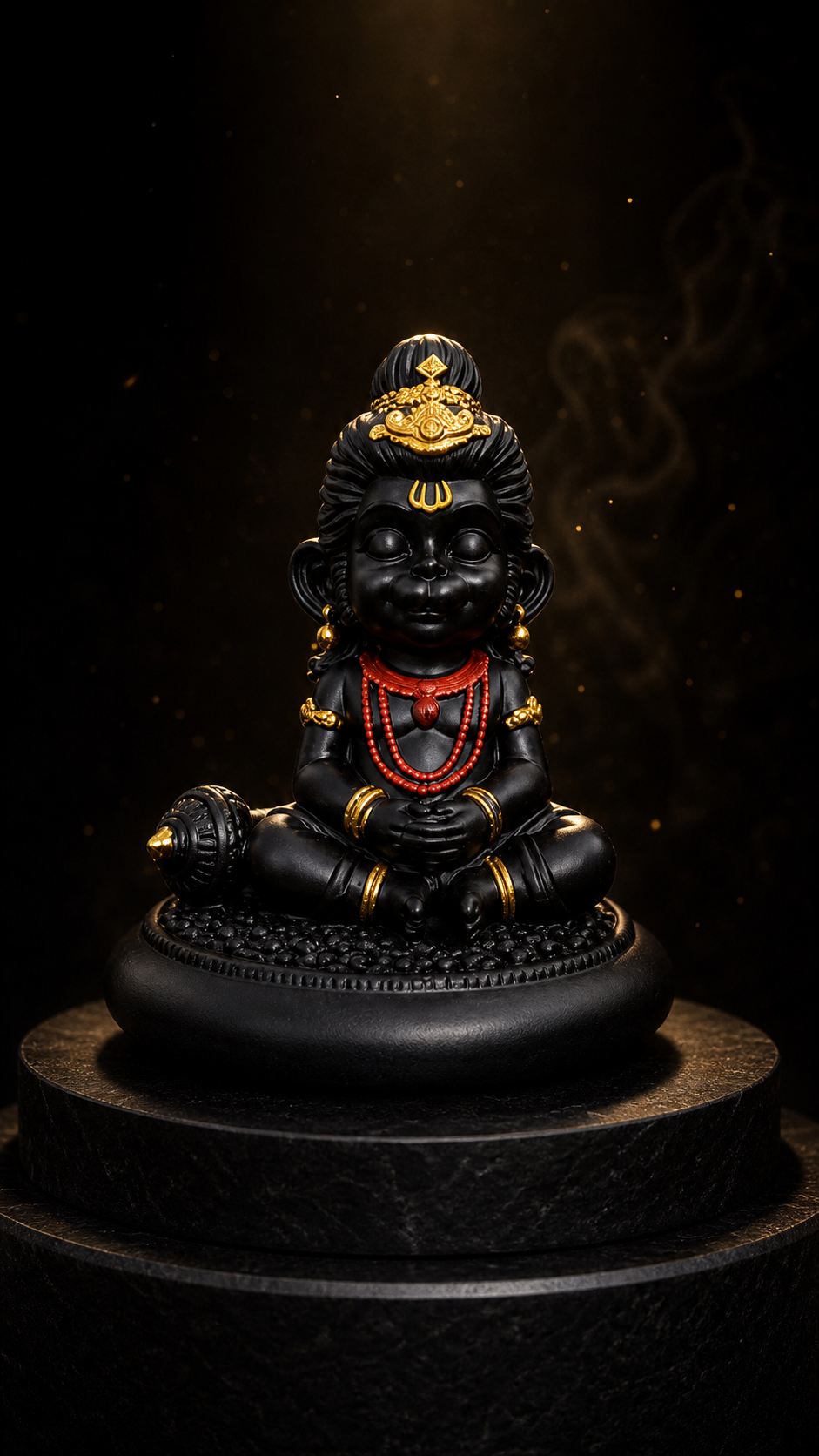 Bal Hanuman Dashboard Idol | Premium Resin Baby Hanuman Murti for Car Dashboard, Home Temple & Office Desk | Spiritual Showpiece & Gift